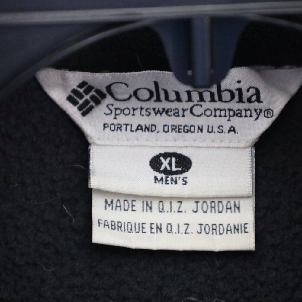 Columbia Cathedral Peak Vest Mens XL Black Fleece Sleeveless Mock Neck Full Zip - Picture 3 of 8